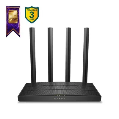 Маршрутизатор TP-Link Archer C6, двухдиапазонный, AC1200, 4×GbE