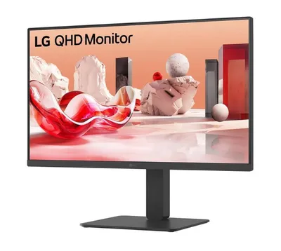 Монитор 27" LG 27BA65QB-B IPS, 2560x1440, 75Hz, 5ms, 350сd/m, 1000:1, HDR10 | 2xHDMI(2.0), DP(1.4) | HAS, Pivot, Swivel, InPSU, Speakers, Vesa 100, Black