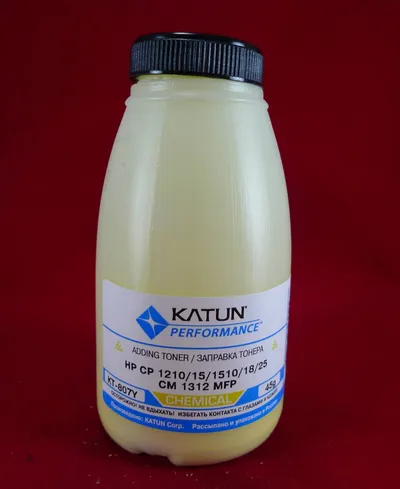 Тонер Katun KT-807Y, желтый, 45г