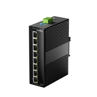 Коммутатор промышленный Cudy IG1008, 8×1GbE RJ45, Din-рейка, DC 9.6~57V