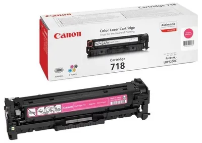 Оригинальный лазерный картридж Canon 718M 2660B002 для Canon LBP-7200/ LBP-7660/ LBP-7680/ MF8330/ MF8340/ MF8350/ MF8360/ MF8380, пурпурный, 2900 страниц