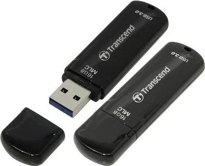 Флешка USB Transcend Jetflash 750 (TS16GJF750K), 16 Gb, USB 3.0, R/W 130/15, черный
