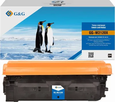 Картридж лазерный G&G 212X GG-W2120X черный (13000стр.) для HP Color LJ M554/M555/578 Enterprise с чипом