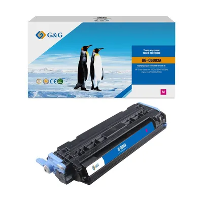 Картридж лазерный G&G GG-Q6003A, для HP CLJ 1600/2600/2605N, LBP 5000/5100 Canon, пурпурный, 2000 стр.