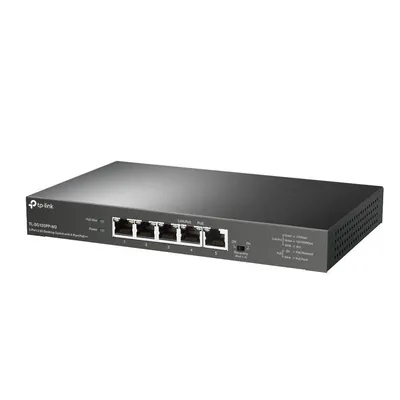 TP-link, 5-портовый настольный 2.5G коммутатор с 4 портами PoE++. Порты: 4 х порта 2.5 Гбит/с PoE++, 1 х порт 2.5 Гбит/с без PoE. Спецификация: 802.3af/at/bt type3, бюджет PoE 123 Вт,  настольный металлический корпус. Особенности: автовосстановление РоЕ для портов 1-4, не требует настройки