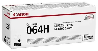 Картридж Canon Cartridge 064HBK, BK, черный, увеличенной емкости, 13400 стр.