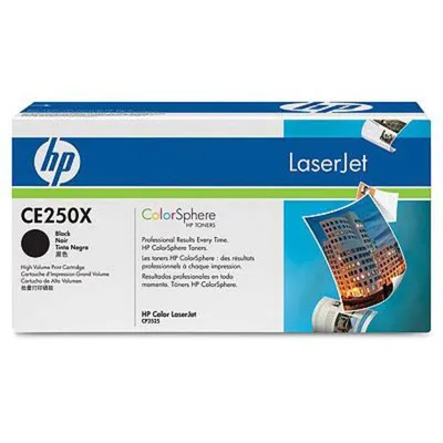 Тонер-картридж HP CE250X, черный, для CP3525/CM3530, 10500 стр.