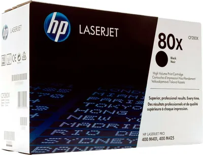 Тонер-картридж HP 80X Black для LJ Pro 400 MFP M425dn/M425dw M401a/M401d/M401dn/M401dw (6900 стр) ( CF280X )