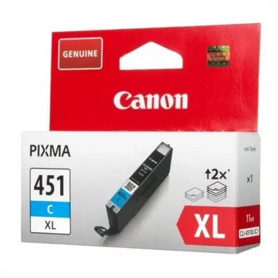 Картридж струйный Canon CLI-451XLC 6473B001 голубой для Canon Pixma iP7240/MG6340/MG5440