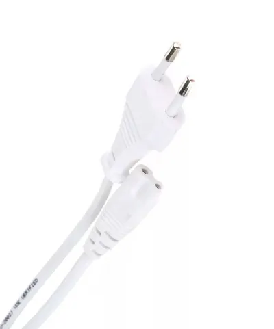 Кабель для аудио-видео техники IEC-320-C7--розетка 220V, 2-pin, 1.8м ,белый