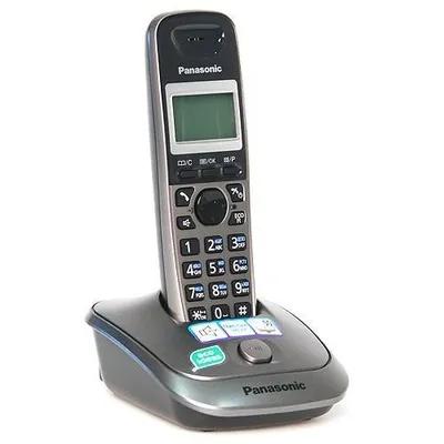 KX-TG2511RUM - Радиотелефон PANASONIC KX-TG2511 (RUM), АОН, Caller ID (журнал на 50 вызовов), спикерфон на трубке, полифонические мелодии звонка, Серый металлик