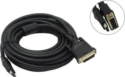 Кабель HDMI AM/DVI(24+1)M, 7.5м, CU, 1080P@60Hz, 2F, VCOM <CG484GD-7.5M>