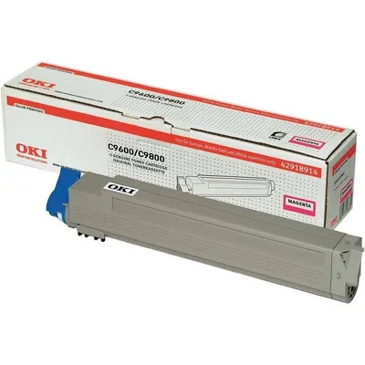 Картридж лазерный Oki 42918914, для OKI C9600/9800, пурпурный, 15000 стр.