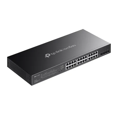 TP-link, Omada 28-портовый гигабитный коммутатор Easy Managed с 16 портами PoE+. Порты: 24 х гигабитных порта (16 х портов PoE+ и 8 х портов без PoE), 4 х гигабитных SFP слота. Спецификация: 16 х 802.3at/af, бюджет PoE 150 Вт, металлический корпус 1U, монтаж в стойку 19", без вентилятора. Особенности: централизованное управление контроллером Omada SDN, статическая маршрутизация, 802.1Q VLAN, STP/RSTP/MSTP, IGMP Snooping, 802.1p/DSCP QoS, ACL, 802.1x, Radius/Tacacs+ авторизация, LACP, CLI, SNMP, Dual Image, IPv6