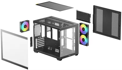 Корпус Ocypus Gamma C54 BK ARGB, M-ATX, USB3.0