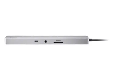 UH3240-AT - Док-станция, ATEN, UH3240-AT, USB-C 3.2 Gen 1, 11-в-1, 2HDMI, 3USB Type-A, 2USB-C, RJ-45, SD/microSD, аудио 3,5 мм, Power Delivery до 100 Вт
