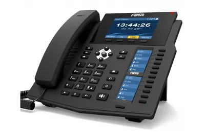 IP-телефон Fanvil - X6U, 20-line, 1xLAN 1 Гб/с, 1xWAN 1 Гб/с, SIP, Web-интерфейс, LCD, Bluetooth, PoE, headphone in, чёрный, X6U
