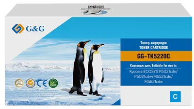 Картридж лазерный G&G GG-TK5220C голубой (1200стр.)  для  Kyocera  ECOSYS P5021cdn/P5021cdw/M5521cdn/M5521cdw