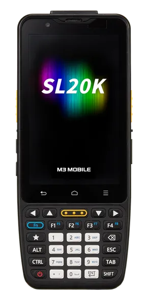 Терминал сбора данных M3 Mobile SL20K Android 13.0 GMS, 802.11 a/b/g/n/ac, E4, 5MP/13MP Cam, WVGA, BT 5.0, NFC(HF), 4G/64G, 5,200mAh. Required CRD&PWSP