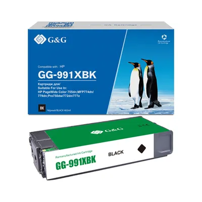 Картридж Cartridge G&G 991X для HP PageWide Managed 20 000 стр. черный аналог X4D19AC, M0K29XC, M0K02AE  гарантия 36 мес.