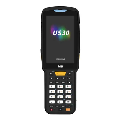 Терминал сбора данных M3 Mobile US30W all-in-one, Android 13.0 GMS, WVGA, 802.11 a/b/g/n/ac/ax Wi-Fi 6, SE5500 2D Imager Scanner, BT5.3, 4G/64G, 30 Keypad , 6700mAh Battery