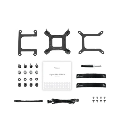 Система жидкостного охлаждения/ Water Cooling System Ocypus Sigma L24 PRO BK (290W, 240mm, LED, Black, ARGB/ Fans: 2x120mm, 90CFM, 2400RPM/ Pump height 97mm, 30dBA, 3100RPM, Rad thickness 27mm/ S: 1851, 1700, 1200, 115X, AM5, AM4)