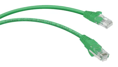 Патч-корд ВО Cabeus PC-UTP-RJ45-Cat.6-3m-GN Патч-корд U/UTP, категория 6, 2xRJ45/8p8c, неэкранированный, зеленый, PVC, 3м