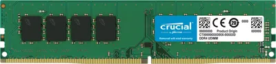 Оперативная память для компьютера 32Gb (1x32Gb) PC4-25600 3200MHz DDR4 UDIMM Unbuffered CL22 Crucial Basics Desktop CT32G4DFD832A