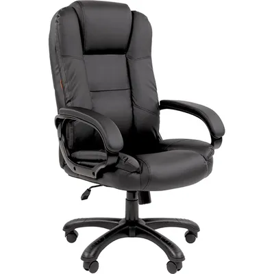Кресло для руководителей Chairman 600 чёрный, эко.кожа, 7158658