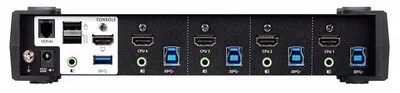 CS1824-AT-G - КВМ-переключатель настольный, ATEN, CS1824-AT-G, 4-Port, USB 3.0, 4K HDMI, KVMP Switch, W/EU Cord