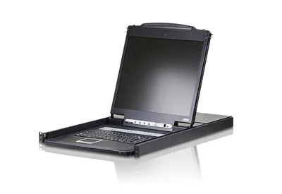 KVM-переключатель ATEN CL1316N-ATA-RG, 16 портов, LCD 19", 1U