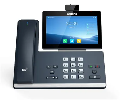 IP-телефон Yealink - SIP-T58W Pro with camera, 1xLAN 1 Гб/с, 1xWAN 1 Гб/с, SIP, web interface, LCD, Bluetooth, PoE, headphone in, console(optional), без БП, чёрный, SIP-T58W PRO WITH CAMERA