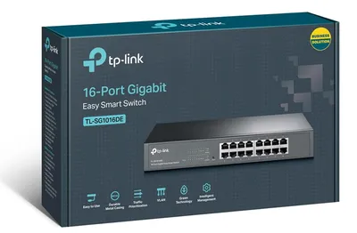 Коммутатор TP-Link TL-SG1016DE, L2, 16×1GbE, 1U