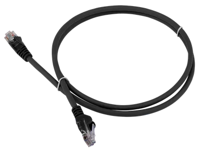 LAN-PC45/U6-0.5-BK Шнур коммутационный Lanmaster кат. 6 неэкр. UTP RJ45/RJ45 d 051 0.5м LSZH AWG24 чёрный