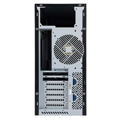Корпус серверный Midi Tower InWin PE689 Black 750W P75F 80plus Gold USB3.0*2+A(HD)+front fan 120mm*1+rear fan 120mm*1+ 2*2SATA+1*1SATA+Intrusion Switch/ holes for SL20” RACKMOUNT