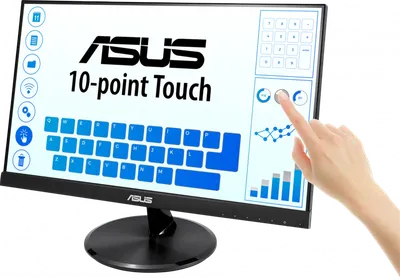 Монитор Asus - VT229H, 21.5", 16:9, IPS, 5 мс, 250cd/m², 1000:1, 1920x1080 (Full HD), 75 Гц, VGA, 1x HDMI, speakers, TouchScreen, цвет чёрный, VT229H