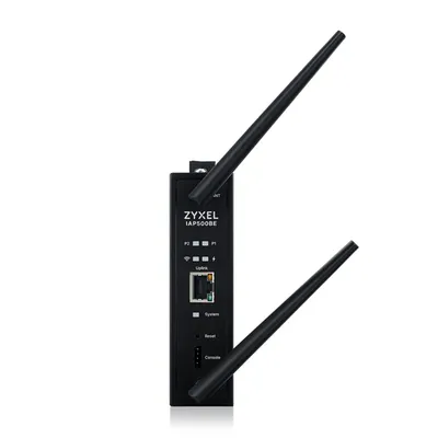 точка доступа Промышленная точка доступа Zyxel NebulaFlex IAP500BE, Wi-Fi 7 (BE5100), MU-MIMO 2x2+2x2, внешние антенны (в комплекте), 1xLAN 2.5GE, питание PoE или 2xDC, крепление на DIN-рейку