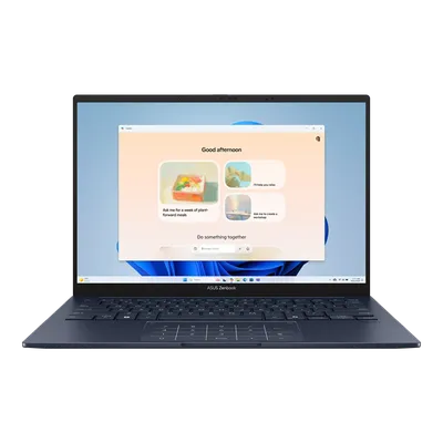 Ноутбук Asus Zenbook 14 UX3405CA-ST786X - 14", 2880x1800, Intel Core Ultra 9 285H 2900MHz, LPDDR5X 32 ГБ, SSD 1 ТБ, Intel Arc Graphics, Bluetooth, Wi-Fi, 4cell, синий, Windows 11 Pro 64, 90NB14W1-M022P0