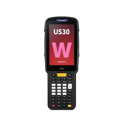 Терминал сбора данных M3 Mobile US30W 13.0 GMS, WVGA, Wi-Fi 6, SE5500 2D Imager Scanner(Straight Shooter/0° Scan), 16MP Rear Camera, BT5.3, NFC(HF), 4G/64G, 42 Keypad , 6700mAh Battery, Hand Strap, Bullet Proof Film