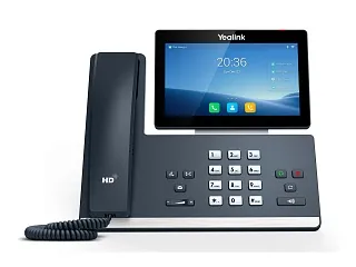 IP-телефон Yealink - SIP-T58W, 1xLAN 1 Гб/с, 1xWAN 1 Гб/с, SIP, web interface, LCD, Bluetooth, PoE, headphone in, console(optional), без БП, чёрный, SIP-T58W