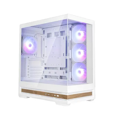 Корпус Zalman P40 NAMU WHITE, ATX, белый, стекло, ARGB