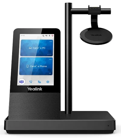 DECT-гарнитура Yealink WH66 Mono UC, беспроводная, HD-звук, Bluetooth
