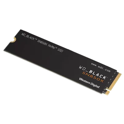 Твердотельный накопитель WD SSD Black SN850X, 2.0TB, M.2(22x80mm), NVMe, PCIe 4.0 x4, 3D TLC, R/W 7300/6600MB/s, IOPs 1 200 000/1 100 000, TBW 1200, DWPD 0.3