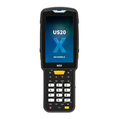 Терминал сбора данных M3 Mobile US20X Android 10.0 GMS, WVGA, WWAN(4G LTE), 802.11 a/b/g/n/ac, SE55 (SS), RCam, BT, GPS, NFC(HF), 4G/64G, 30K, Ext Bat & Bullet Proof Film, Hand Strap. Req CRD&PWR