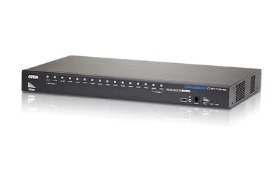 KVM-переключатель ATEN - CS17916, 16PC, HDMI (Female) + USB Type B (Female) + MiniJack (Female) - 16 ports, CS17916-AT-G