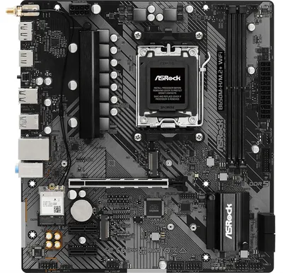Материнская плата ASRock B650M-H/M.2+ WiFi, AM5, B650, DDR5, mATX