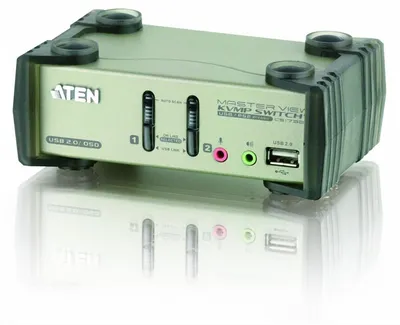 KVM-переключатель ATEN CS1732B-AT-G, 2-Port, PS/2-USB, VGA/Audio, OSD
