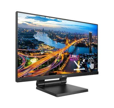 Монитор 23,8" Philips 242B1TC Touch 1920x1080 WLED 16:9 IPS 250cd, 4ms, 1000:1, 50M:1, 178°/178°, VGA, HDMI, DP, USB Hub: 3*USB3.2, Speakers, 75Hz, Tilt, Height, Internal, VESA, Black, 3y