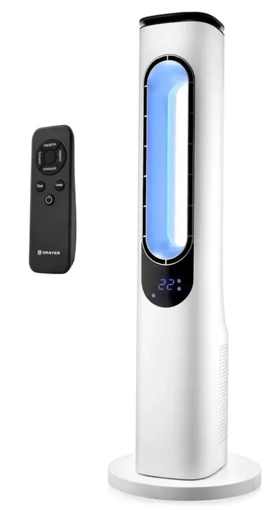 Вентилятор BRAYER BR4950 белый, напольный, 50 Вт, 3 скорости