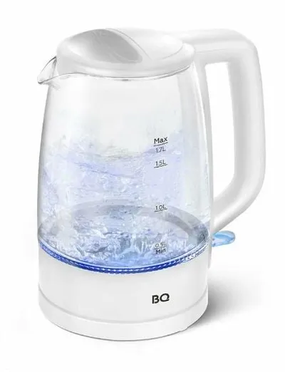 Электрочайник BQ KT1839G белый, 1,7 л, 2200 Вт